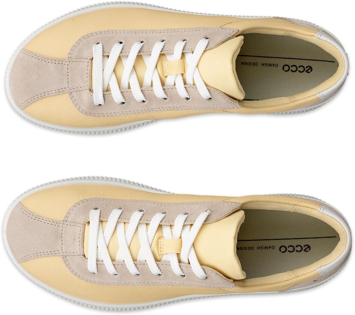 imageECCO Womens Soft Zero Lace Up SneakerStrawLimestone