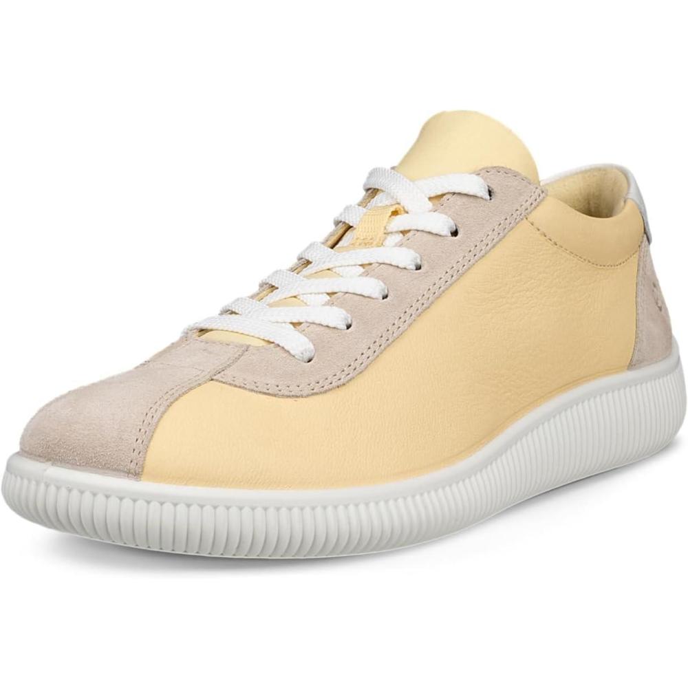 imageECCO Womens Soft Zero Lace Up SneakerStrawLimestone