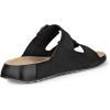imageECCO Mens Cozmo Two Band Buckle Slide SandalBlack Nubuck