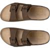 imageECCO Mens Cozmo Two Band Buckle Slide SandalNutmeg Brown Nubuck