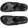 imageECCO Mens Cozmo Two Band Cross Slide SandalBlack