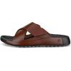 imageECCO Mens Cozmo Two Band Cross Slide SandalCognac