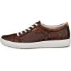imageECCO Womens Soft 7 SneakerMinkBlackCoffee Reptile Print