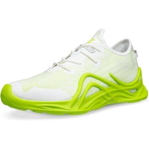 imageECCO Mens Biom Infinite Textile Knit Fashion SneakerBright WhiteLime Punch