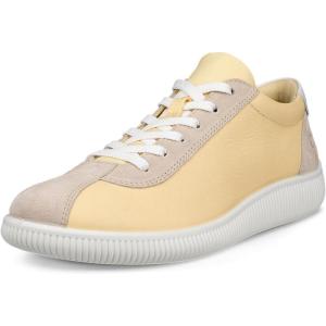 imageECCO Womens Soft Zero Lace Up SneakerStrawLimestone