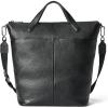 imageECCO Large Tote Travel Black Pebbled Leather