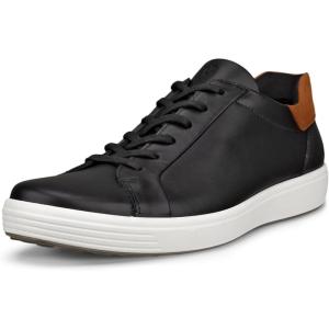 imageECCO Mens Soft 7 Easy Slip SneakerBlackCognac