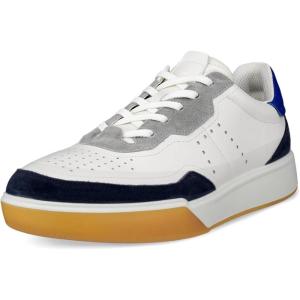 imageECCO Mens Street Court Lace SneakerMarineWhiteVirtual