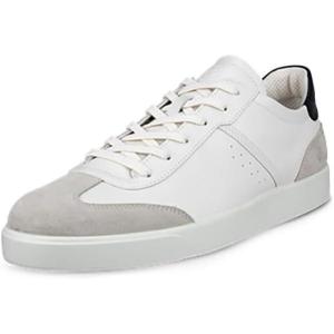 imageECCO Mens Street Lite Vintage SneakerGravelWhiteBlack