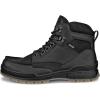 imageECCO Mens Track 25 High Goretex Waterproof Hiking BootBlack LeatherBlack Nubuck