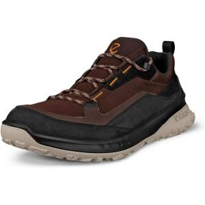 imageECCO Mens Ultra Terrain Waterproof Low Hiking ShoeBlack NubuckMocha