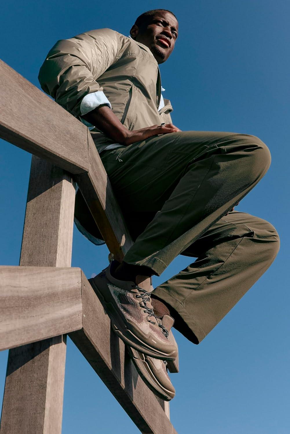 imageECCO Mens Biom 22 Textile Runner Walking SneakerDark ClayMoon Rock