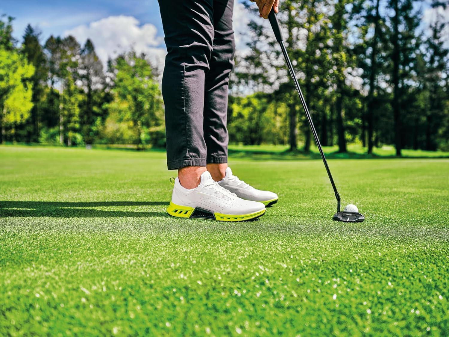 imageECCO Mens Biom C4 Goretex Waterproof Golf ShoeWhiteLime Punch