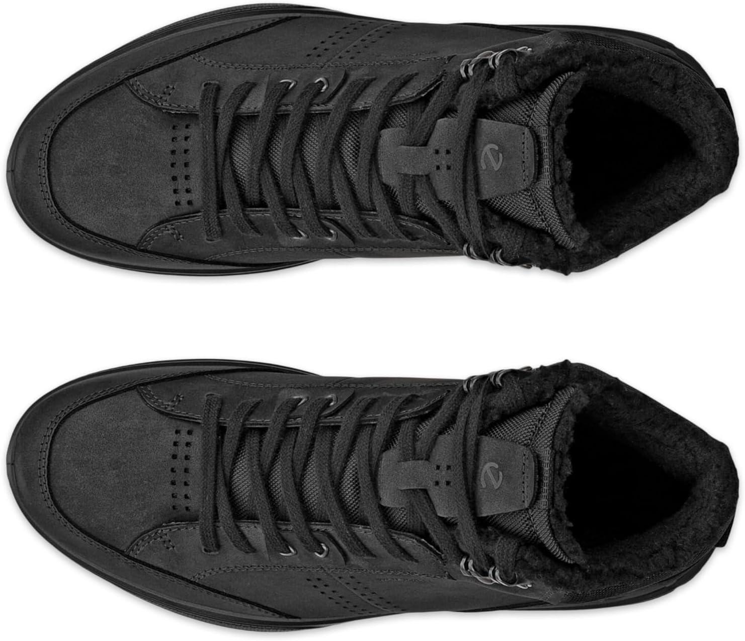 imageECCO Mens Byway 20 High Top Waterproof Ankle BootBlackBlack Nubuck