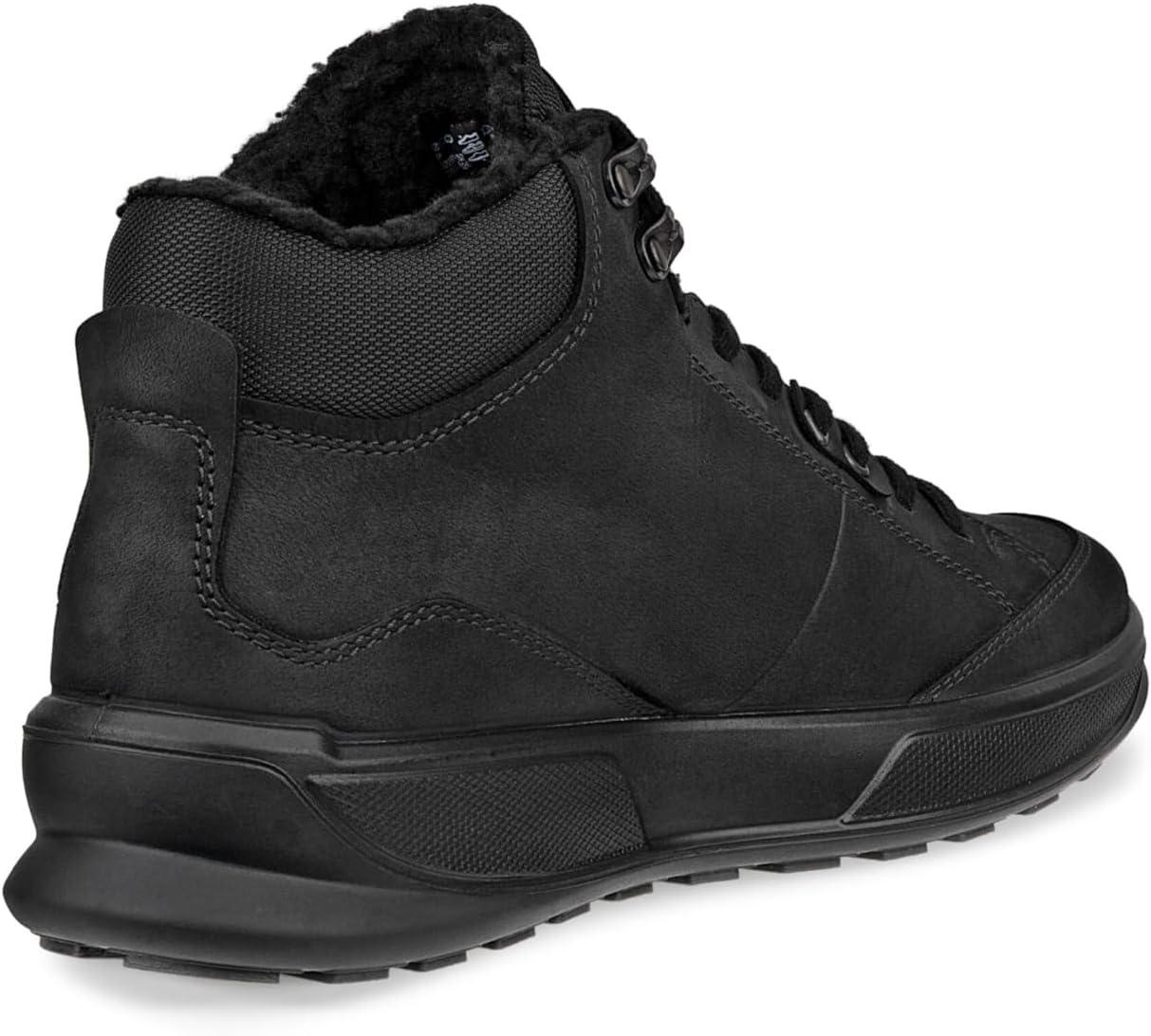 imageECCO Mens Byway 20 High Top Waterproof Ankle BootBlackBlack Nubuck