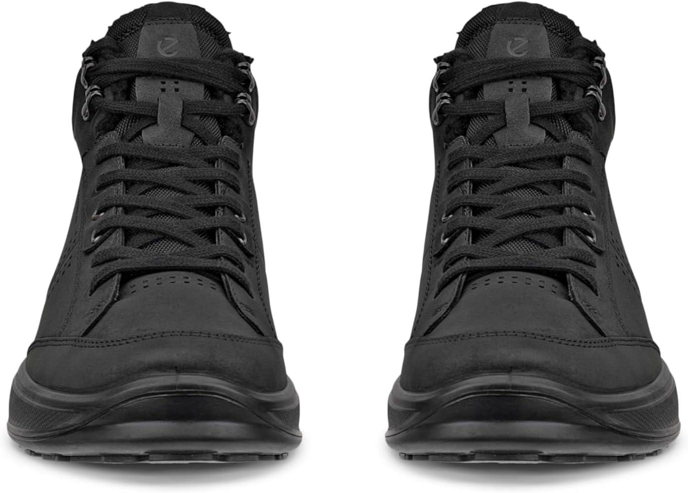 imageECCO Mens Byway 20 High Top Waterproof Ankle BootBlackBlack Nubuck