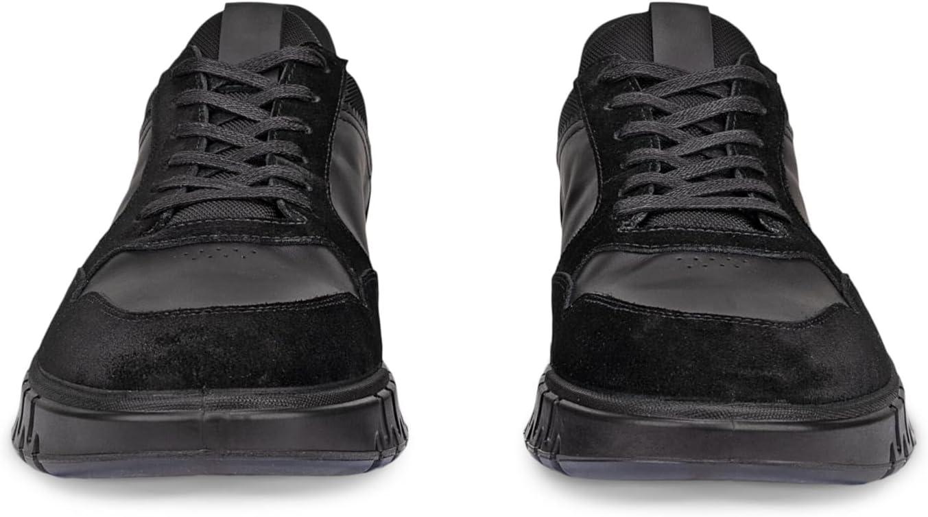 imageECCO Mens Gruuv Studio Runner SneakerBlackMagnet Suede