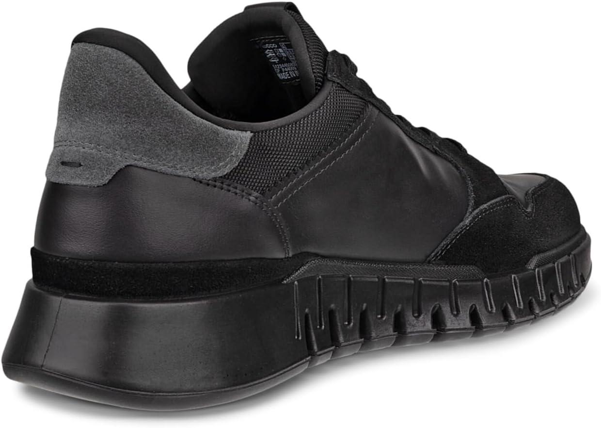 imageECCO Mens Gruuv Studio Runner SneakerBlackMagnet Suede