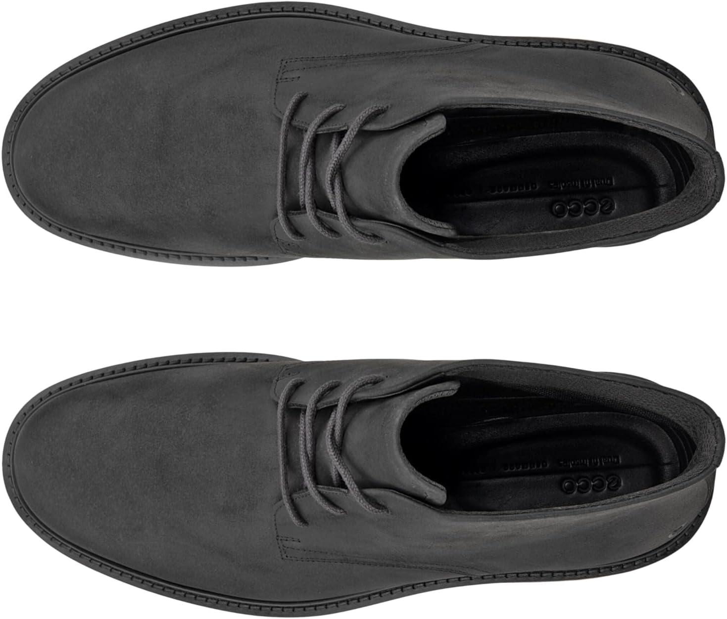 imageECCO Mens London Lace Up Waterproof Chukka BootBlack Nubuck