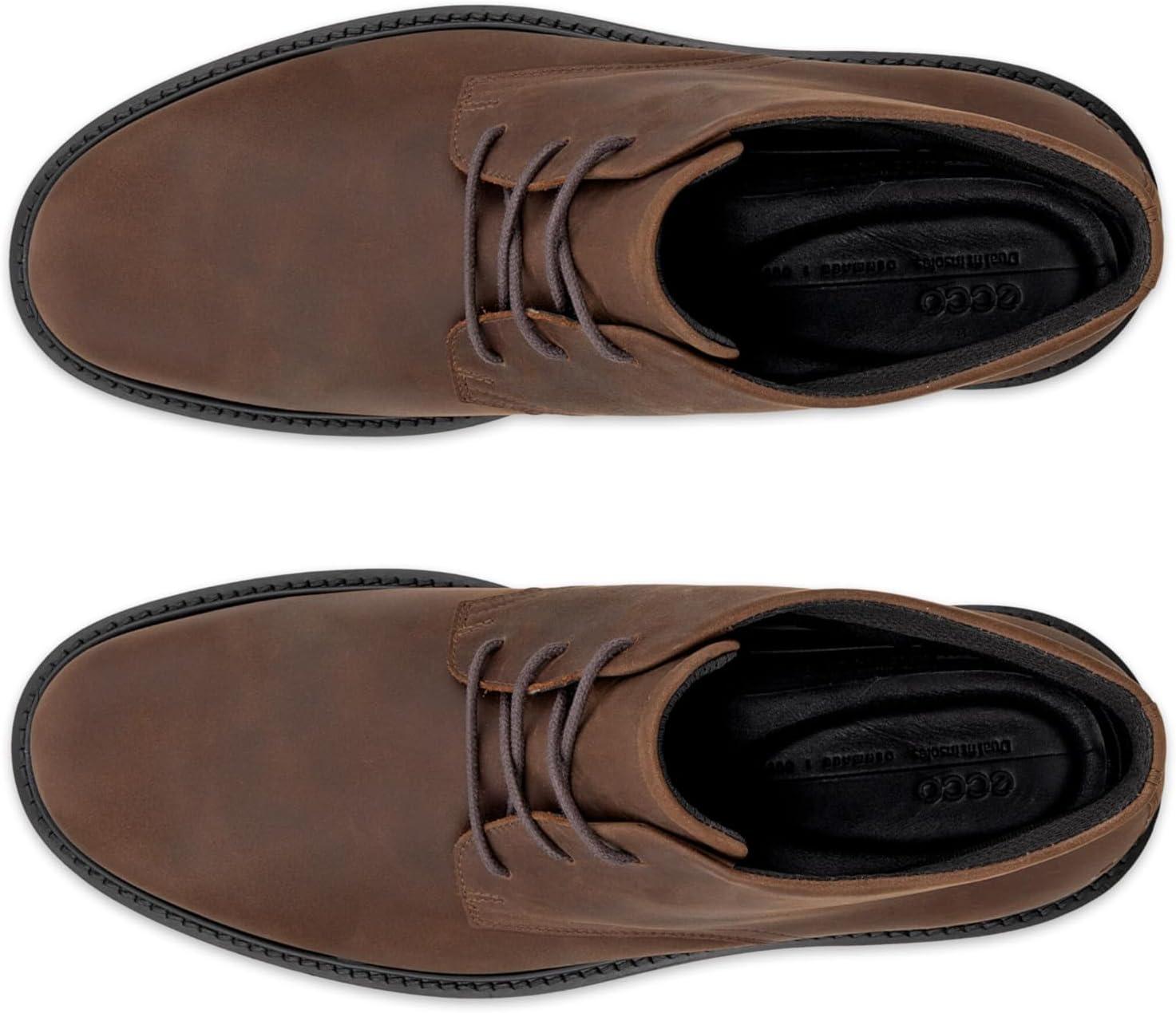 imageECCO Mens London Lace Up Waterproof Chukka BootCocoa Brown Nubuck