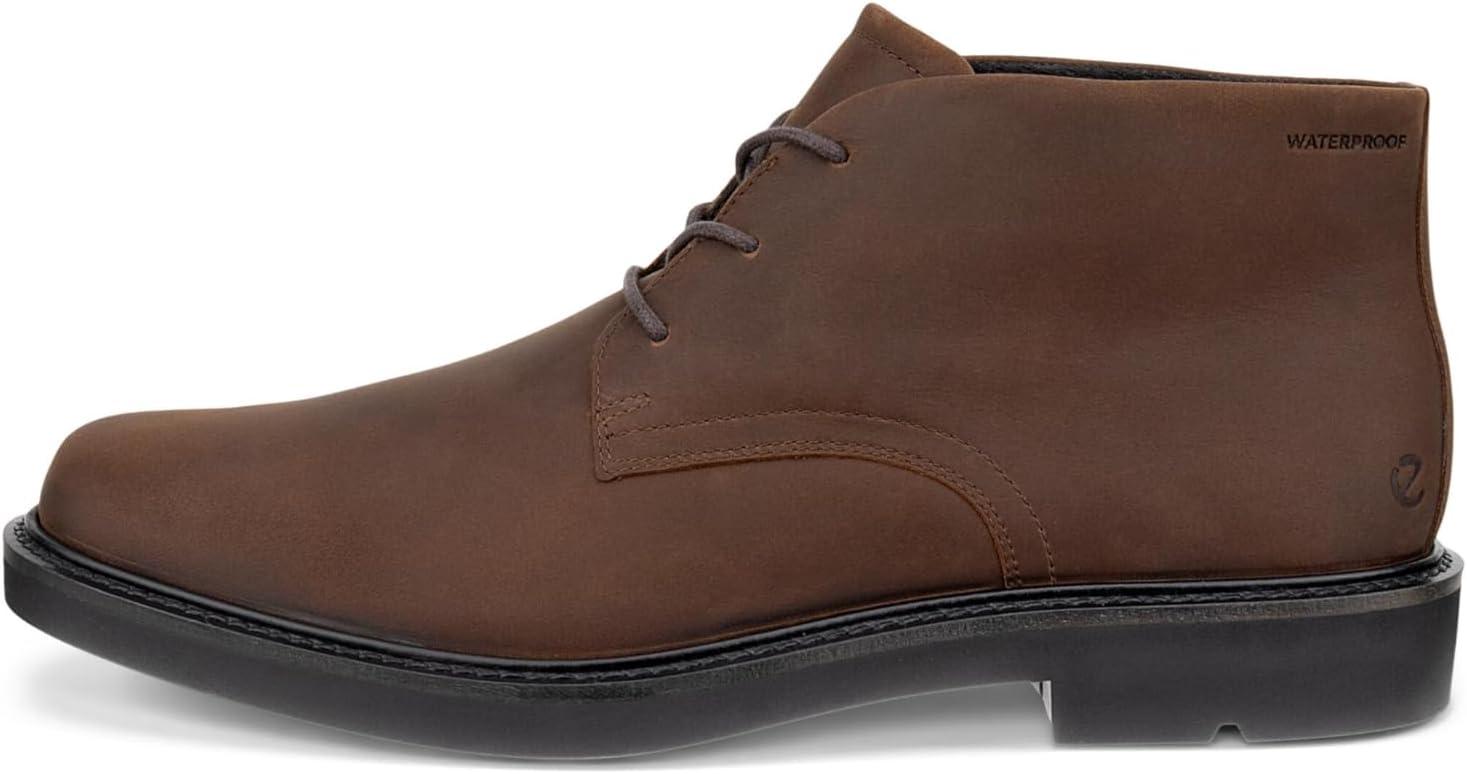 imageECCO Mens London Lace Up Waterproof Chukka BootCocoa Brown Nubuck
