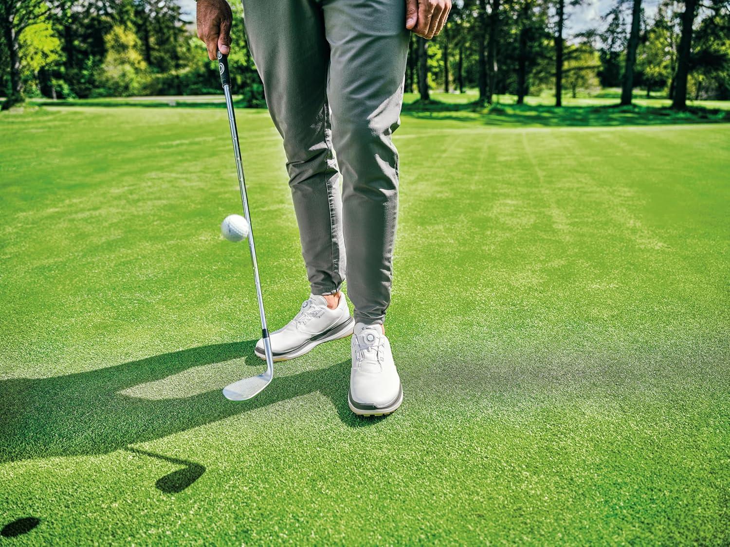 imageECCO Mens Lt1 Boa Hybrid Waterproof Golf ShoeWhiteTarmac