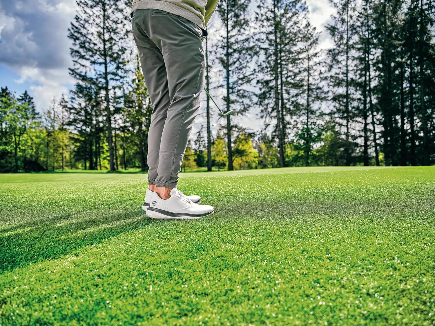 imageECCO Mens Lt1 Boa Hybrid Waterproof Golf ShoeWhiteTarmac