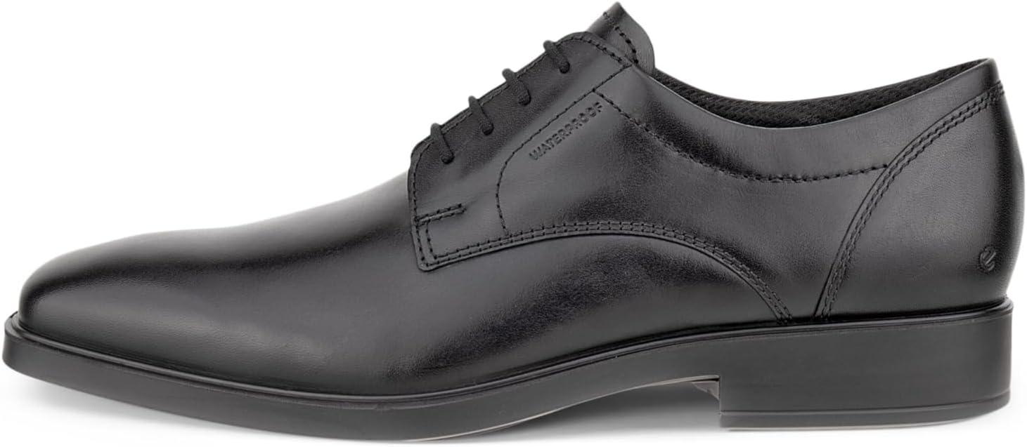 imageECCO Mens Milan Plain Toe Derby WaterproofBlack