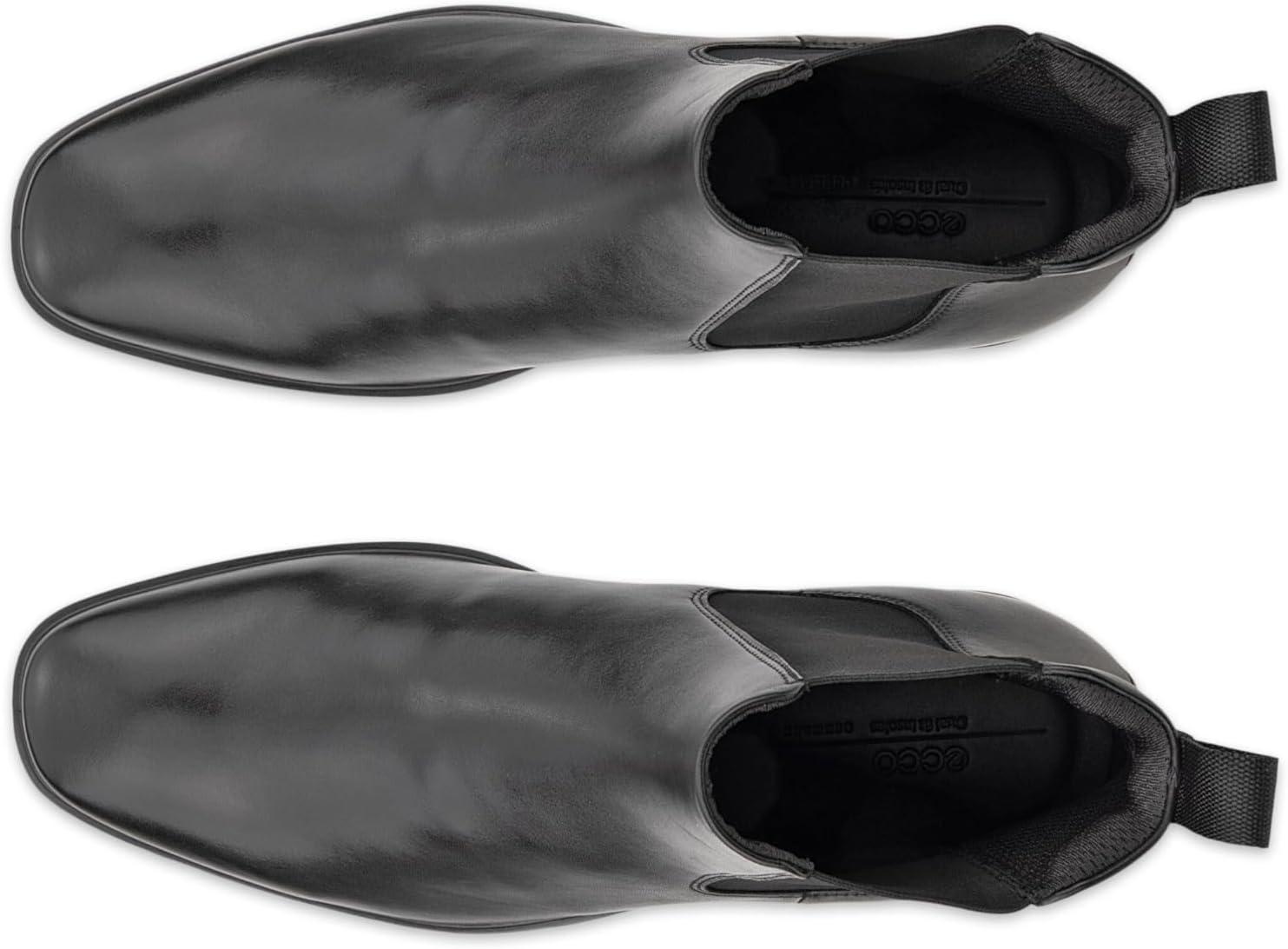 imageECCO Mens Milan Plain Toe Double Gore Chelsea BootBlack