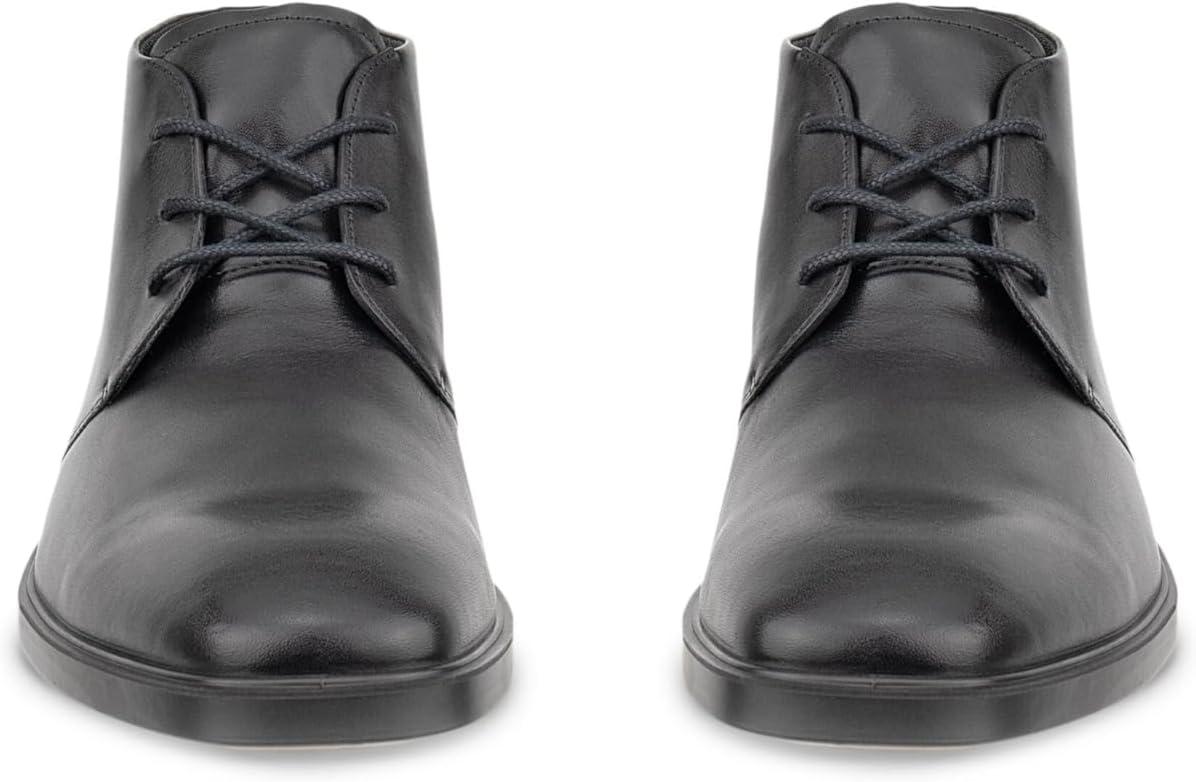 imageECCO Mens Milan Plain Toe Lace Up Chukka BootBlack