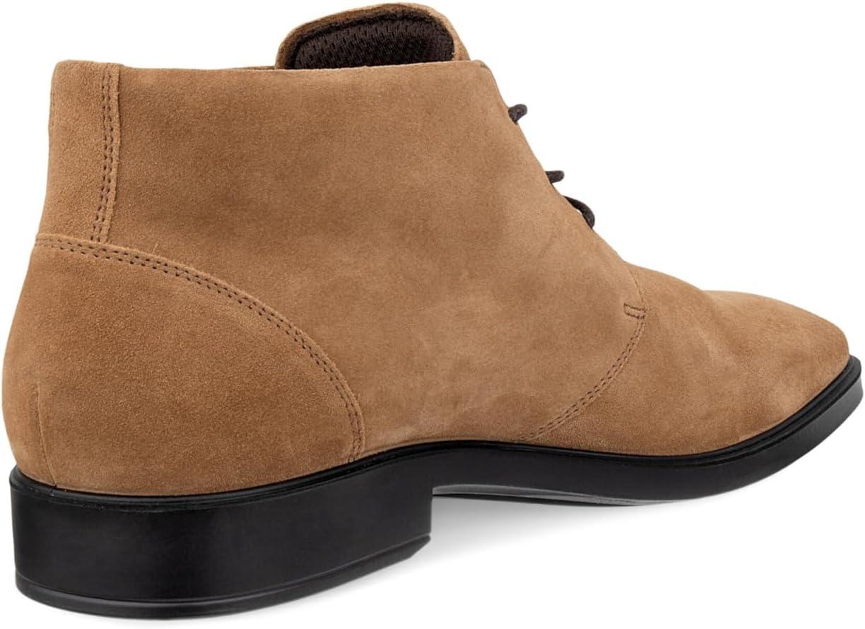 imageECCO Mens Milan Plain Toe Lace Up Chukka BootCamel Suede