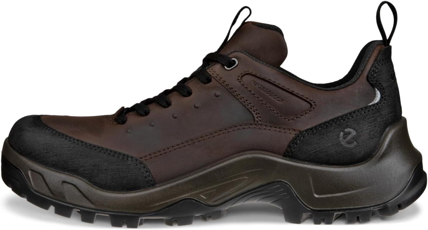 imageECCO Mens Offroad Waterproof Lace UpBlack NubuckMocha Oil Nubuck
