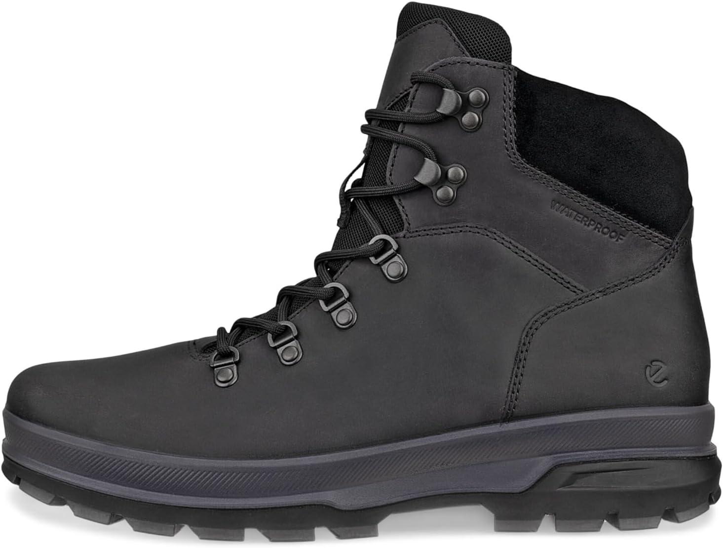 imageECCO Mens Rugged Track Plain Toe High Waterproof Hiking BootBlack