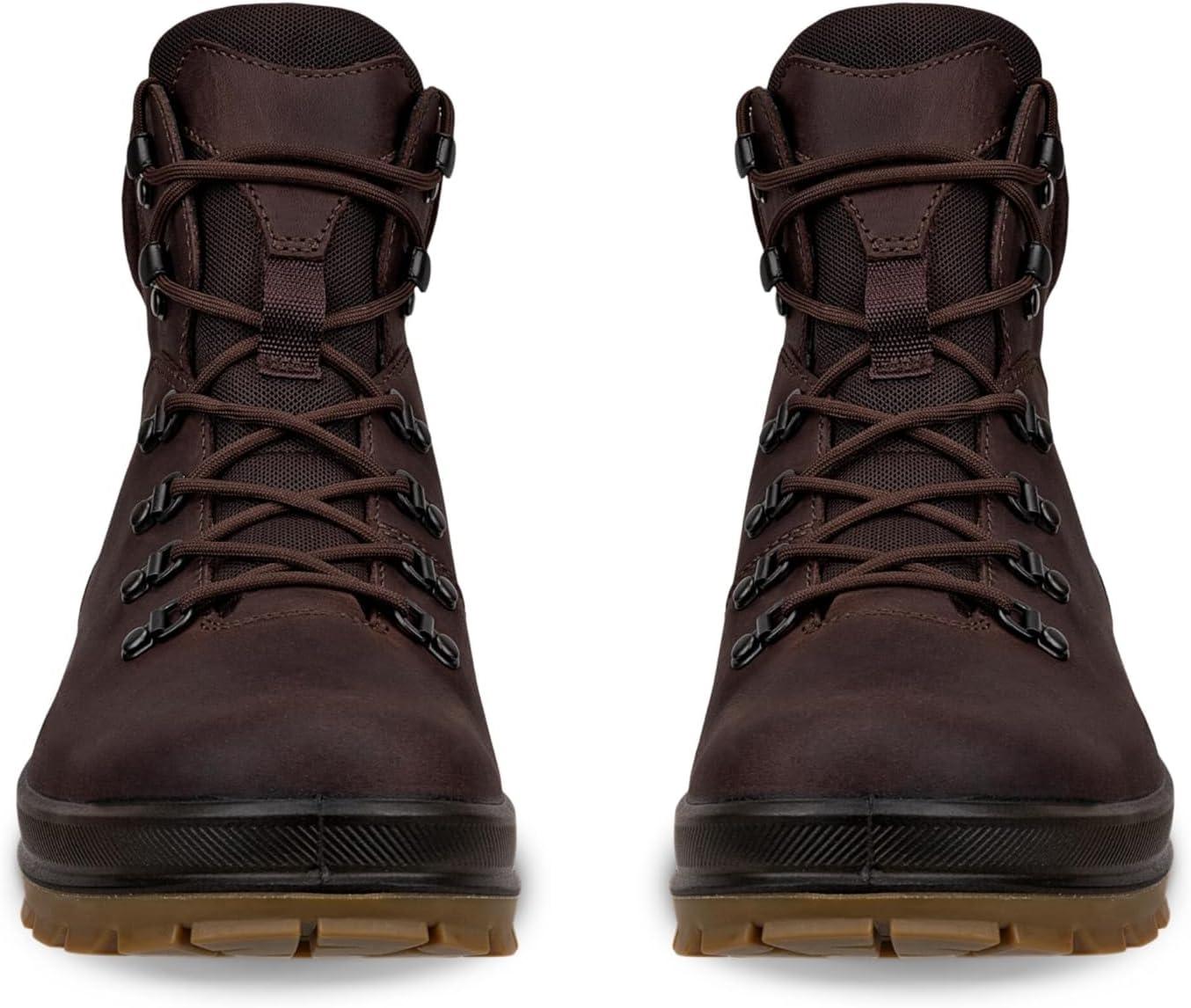 imageECCO Mens Rugged Track Plain Toe High Waterproof Hiking BootCoffee