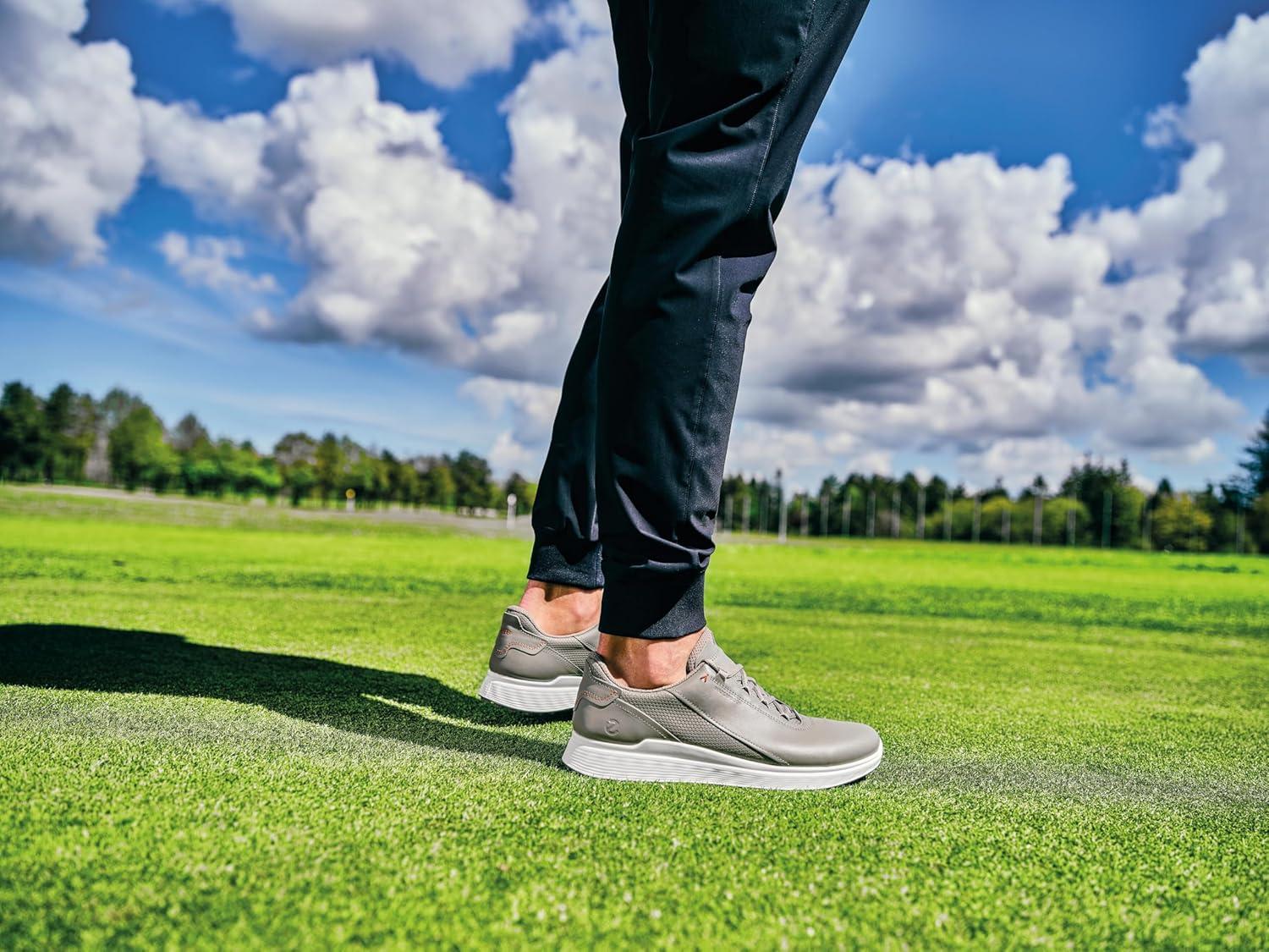 imageECCO Mens S Casual Lace Waterproof Golf ShoeVetiver