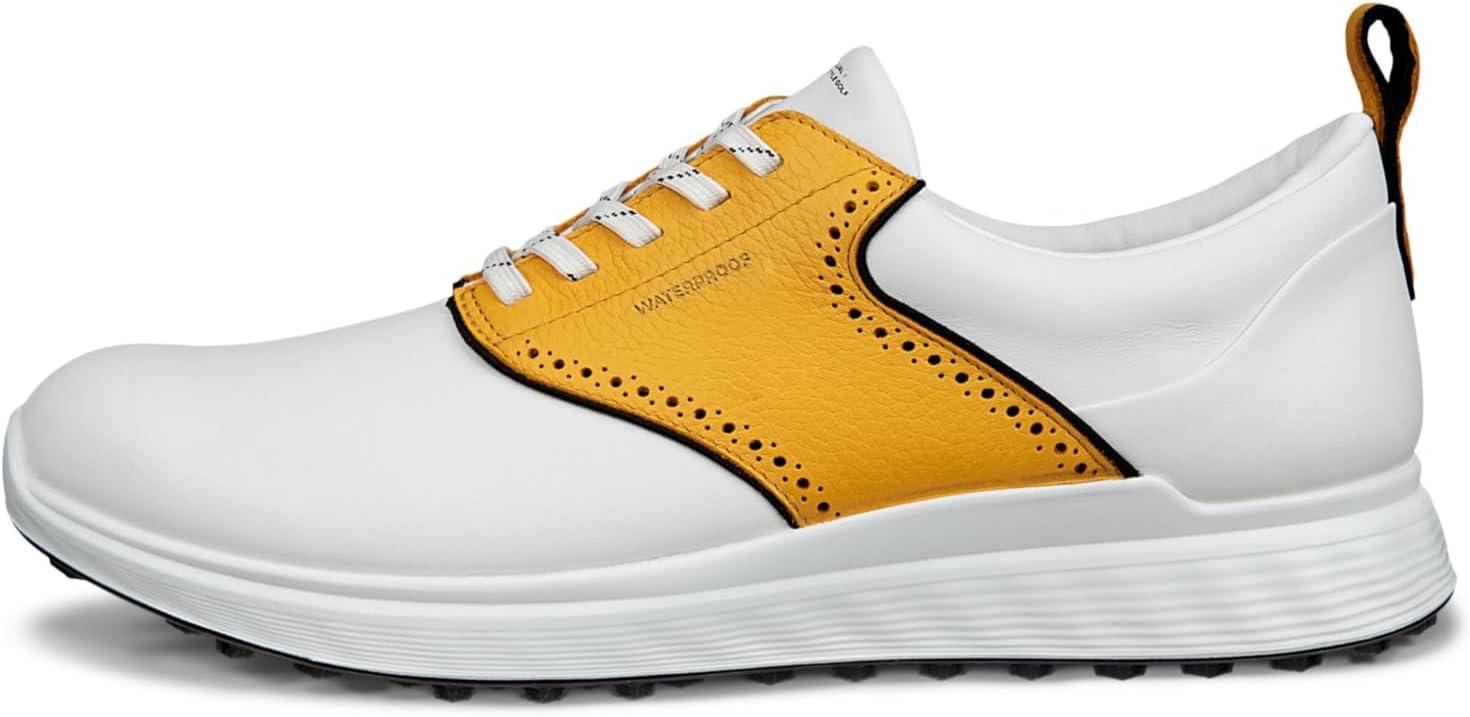 imageECCO Mens S Casual Saddle WaterproofWhiteSaffron