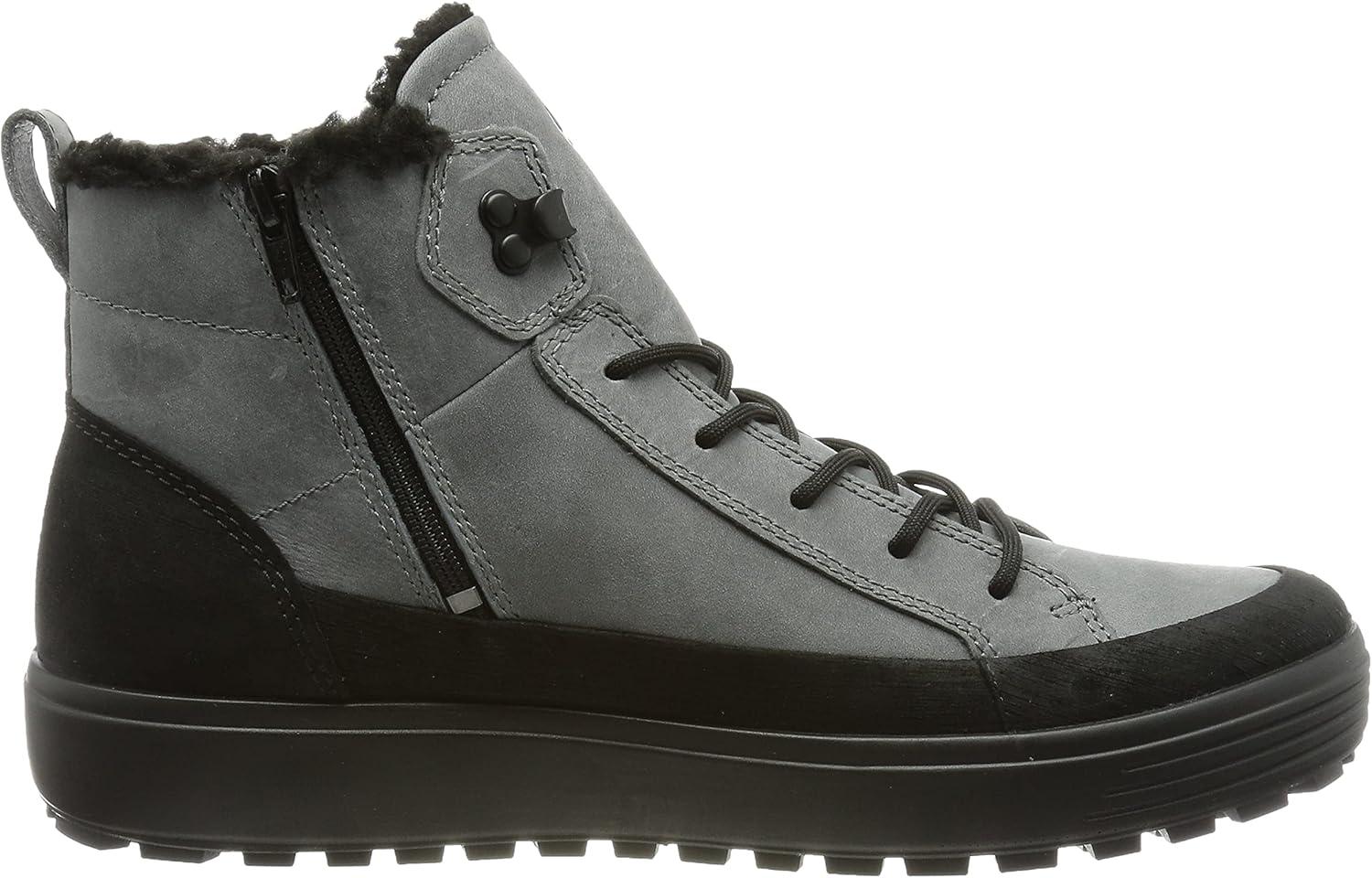 imageECCO Mens Soft 7 Tred Fashion BootBlackTitanium Nubuck