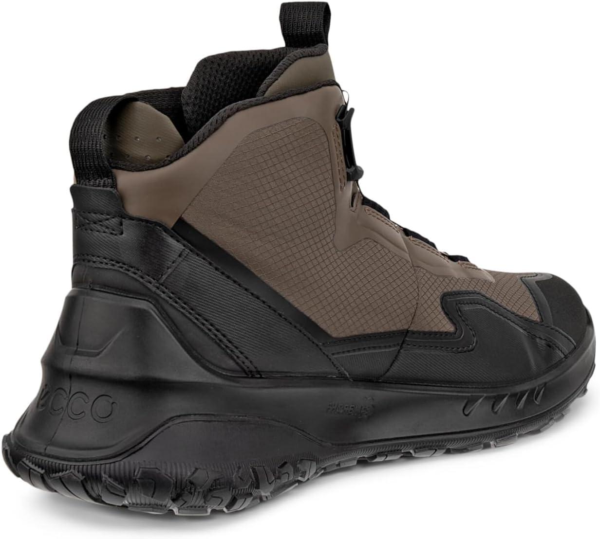 imageECCO Mens Ultra Terrain Boa Waterproof Mid Hiking BootBlackDark ClayBlack