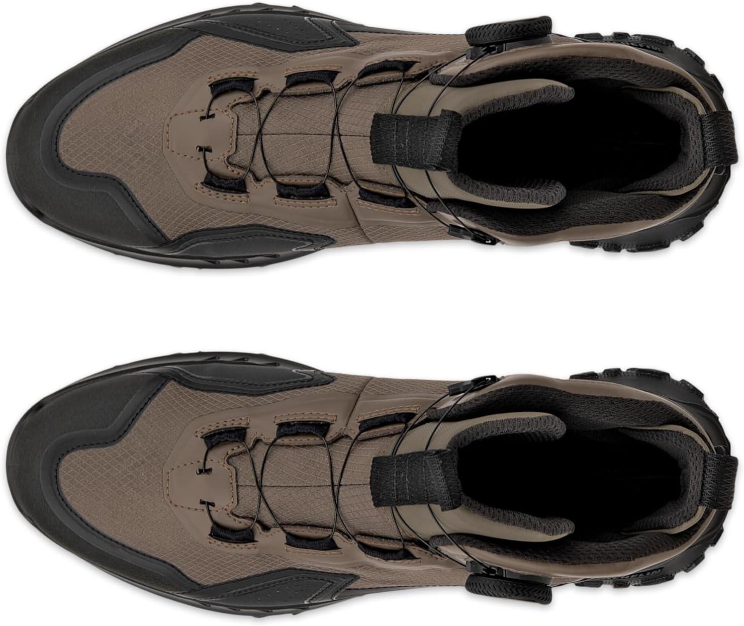 imageECCO Mens Ultra Terrain Boa Waterproof Mid Hiking BootBlackDark ClayBlack