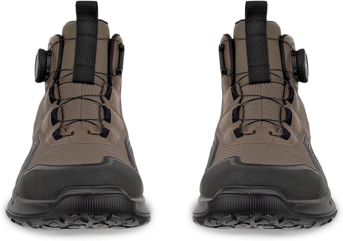 imageECCO Mens Ultra Terrain Boa Waterproof Mid Hiking BootBlackDark ClayBlack