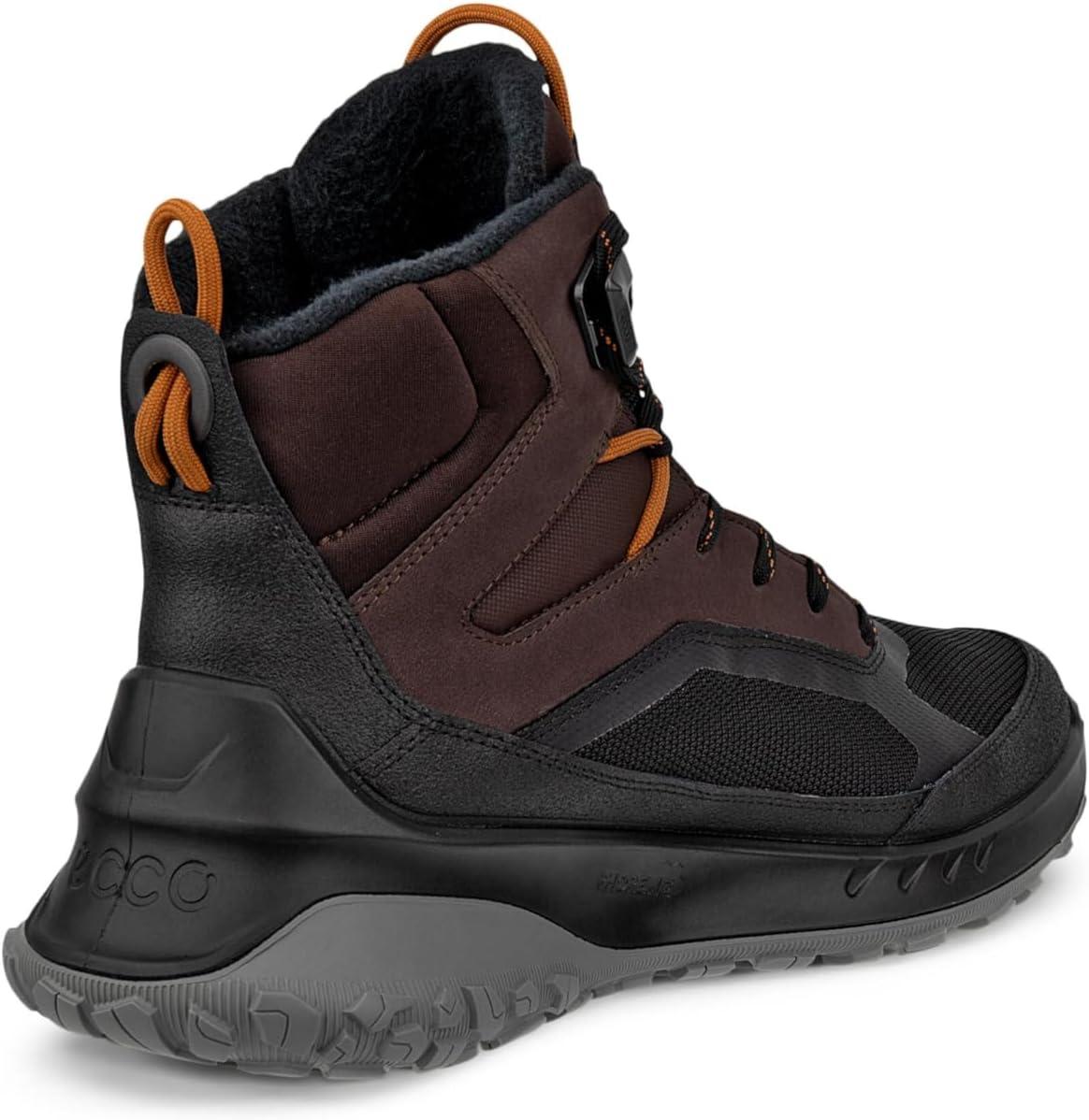 imageECCO Mens Ultra Terrain Waterproof High Hiking BootBlackMocha Nubuck