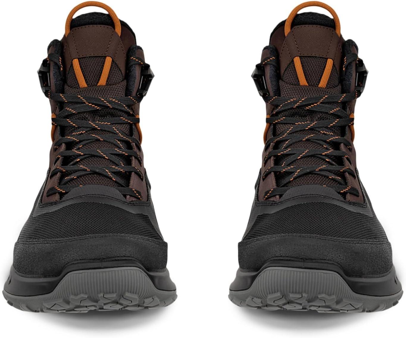 imageECCO Mens Ultra Terrain Waterproof High Hiking BootBlackMocha Nubuck