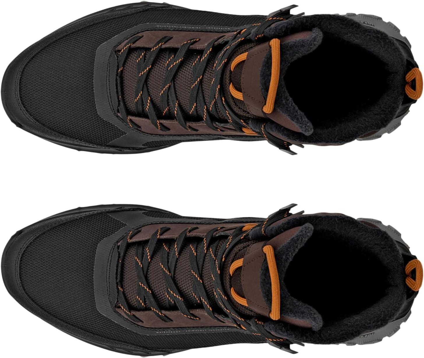 imageECCO Mens Ultra Terrain Waterproof High Hiking BootBlackMocha Nubuck