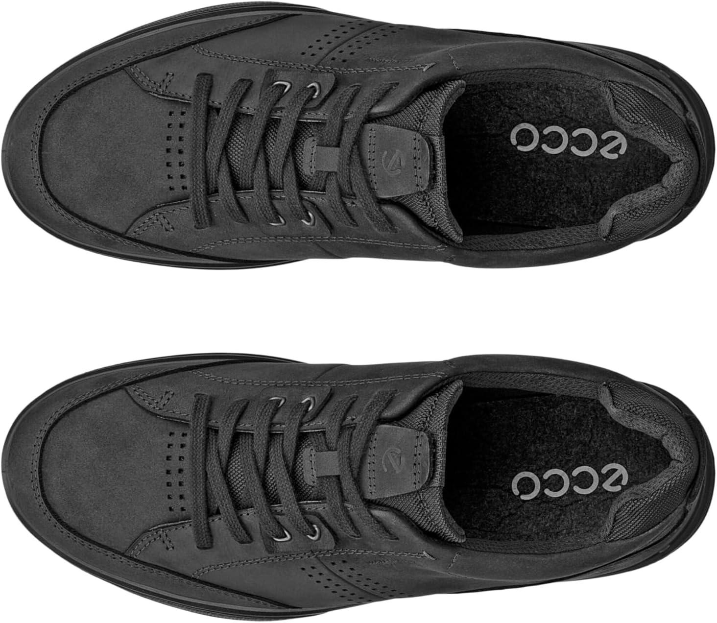 imageECCO Mens Walking Hiking ShoeBlackBlack Nubuck