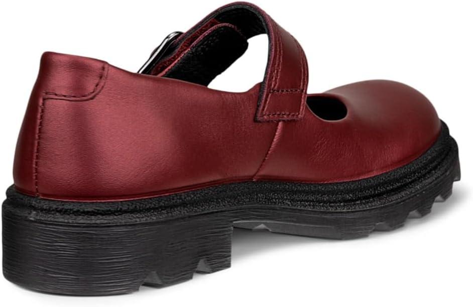 imageECCO UnisexChild Grainer Buckle Mary Jane FlatDark Ruby