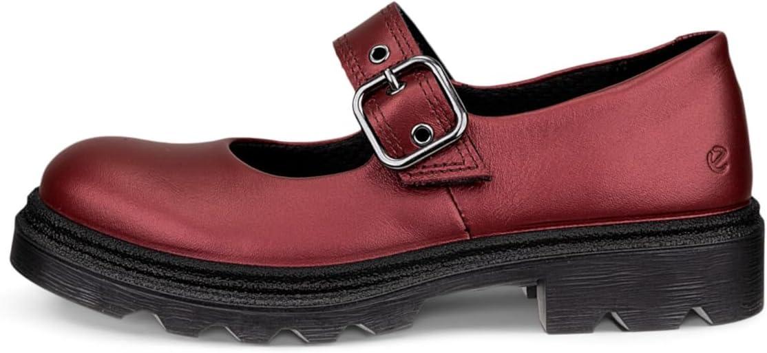 imageECCO UnisexChild Grainer Buckle Mary Jane FlatDark Ruby