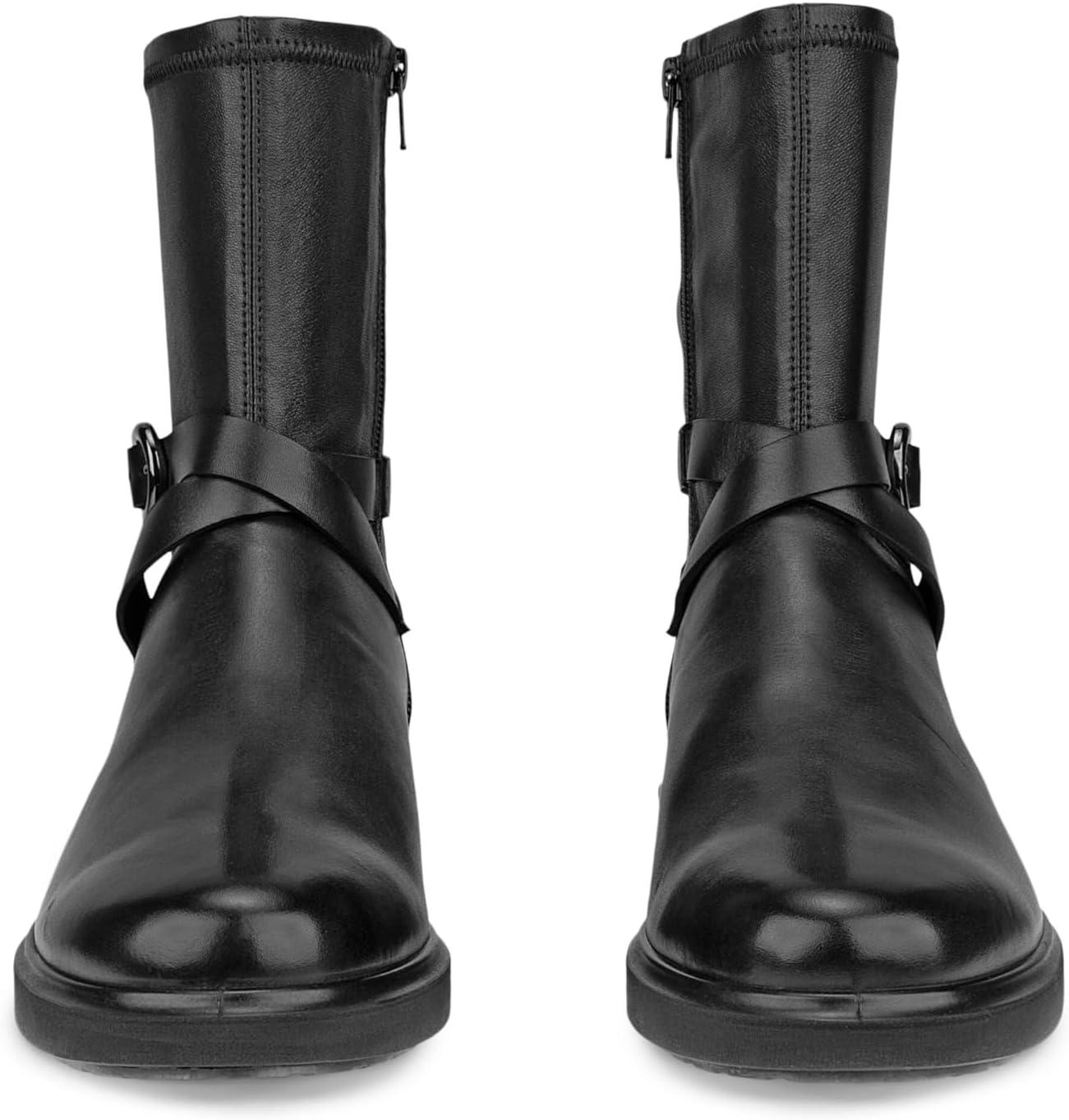 imageECCO Womens Amsterdam Buckle MidCut Ankle BootBlack