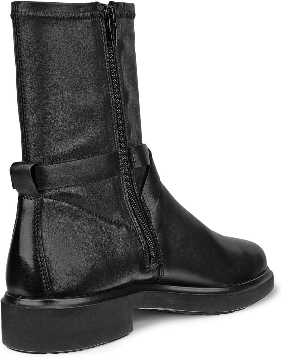 imageECCO Womens Amsterdam Buckle MidCut Ankle BootBlack