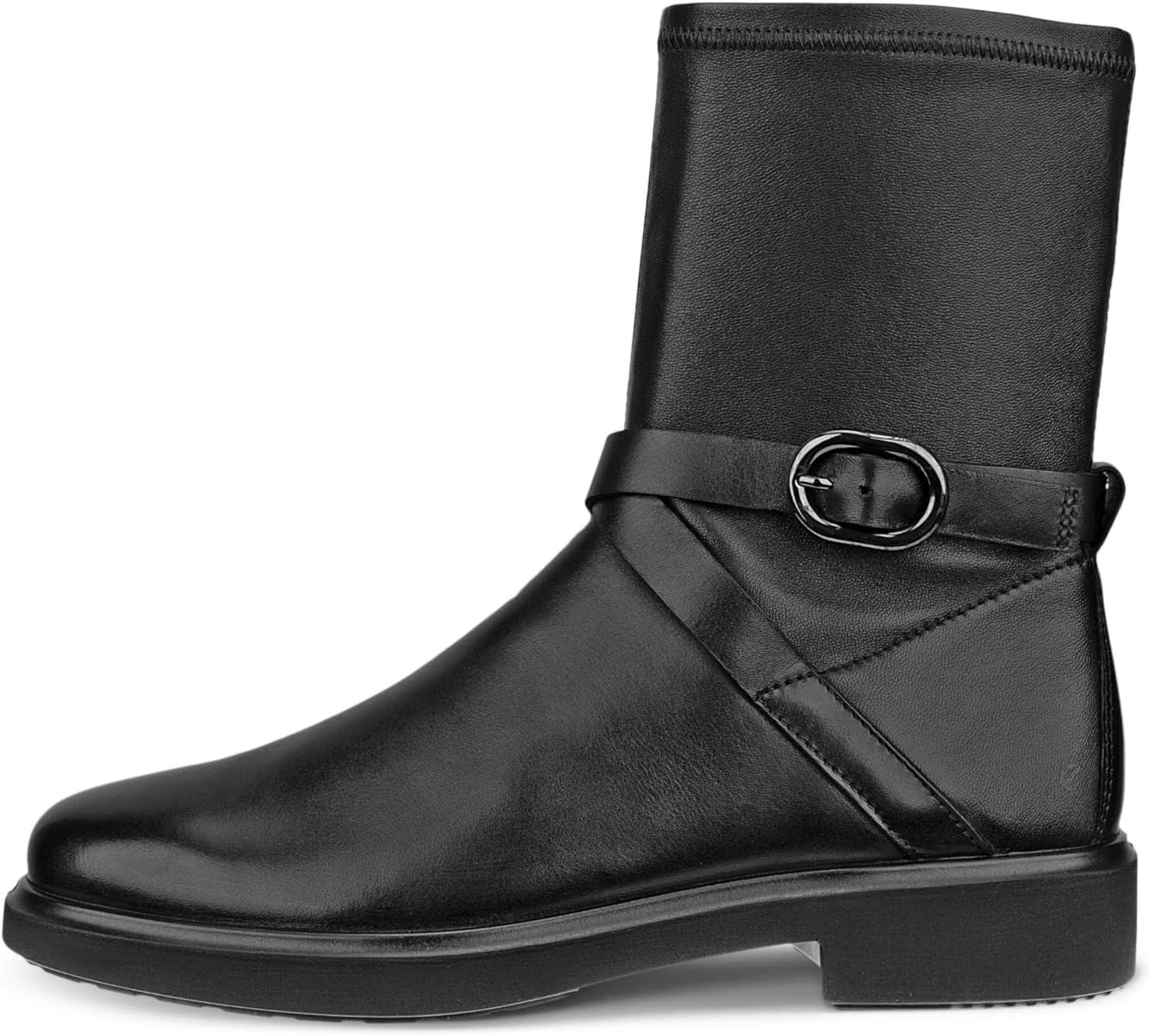 imageECCO Womens Amsterdam Buckle MidCut Ankle BootBlack