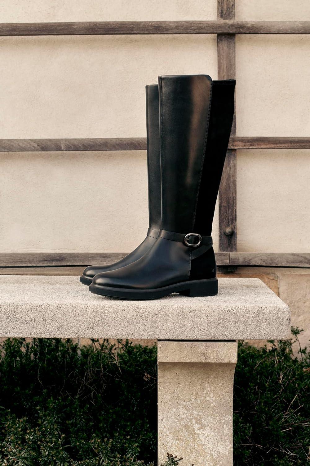 imageECCO Womens Amsterdam Stretch Tall Knee High BootBlack